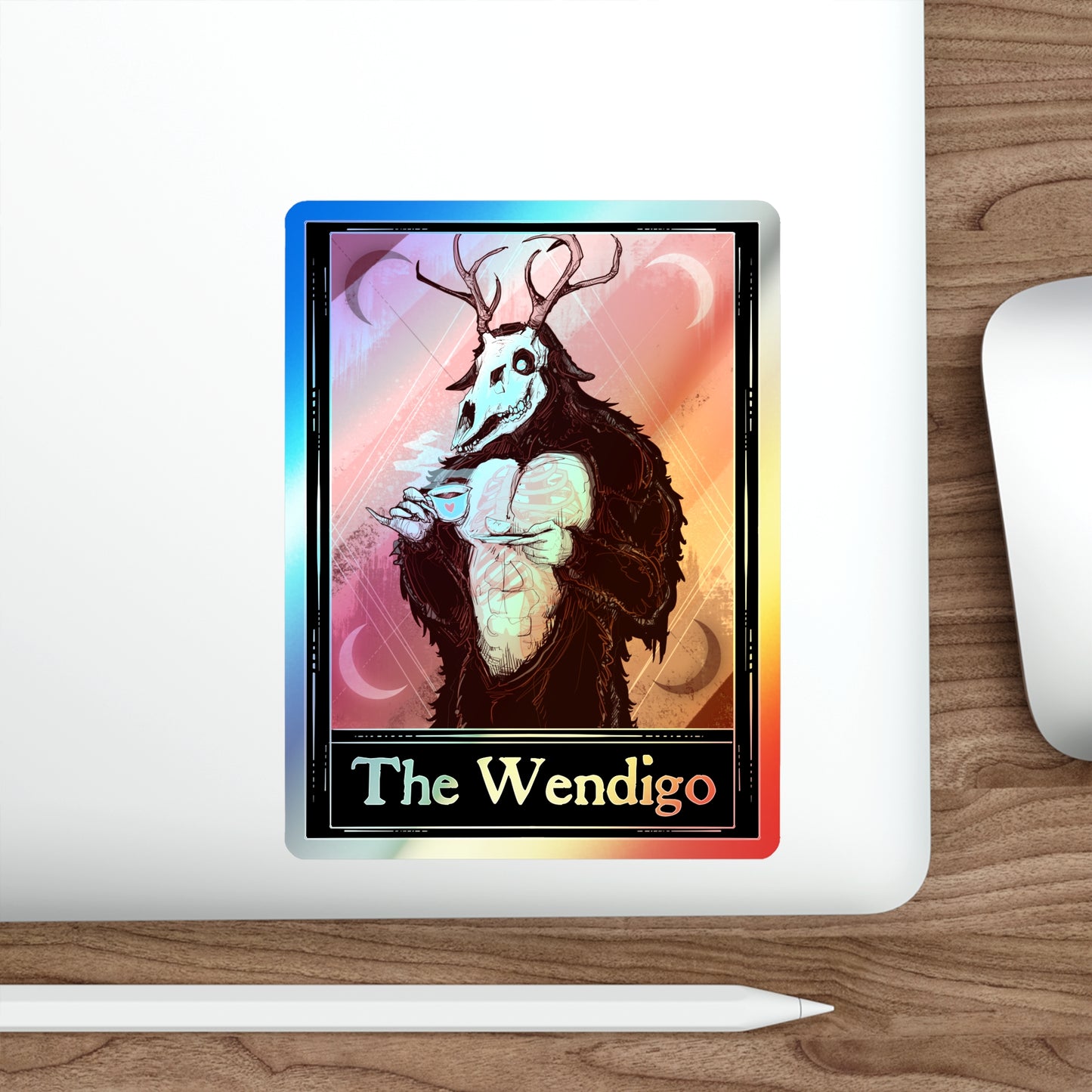 The Wendigo Tarot Holographic Die-cut Stickers