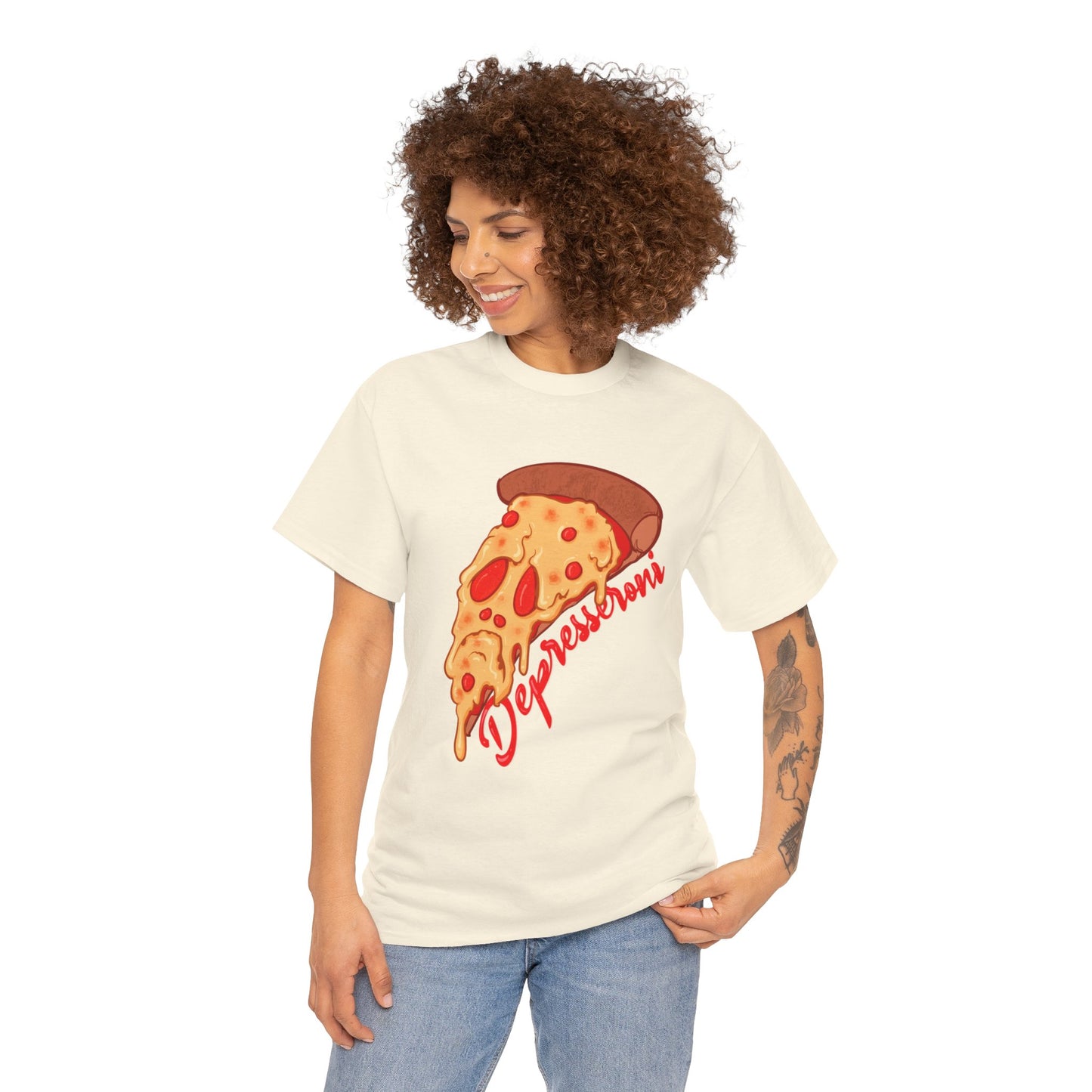 Depresseroni Unisex Heavy Cotton Tee