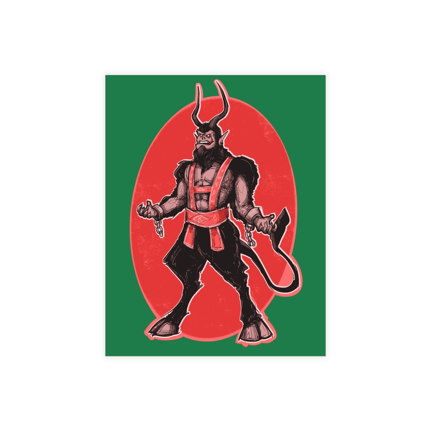Classic Krampus Greeting Card Bundles (10, 30, 50 pcs)