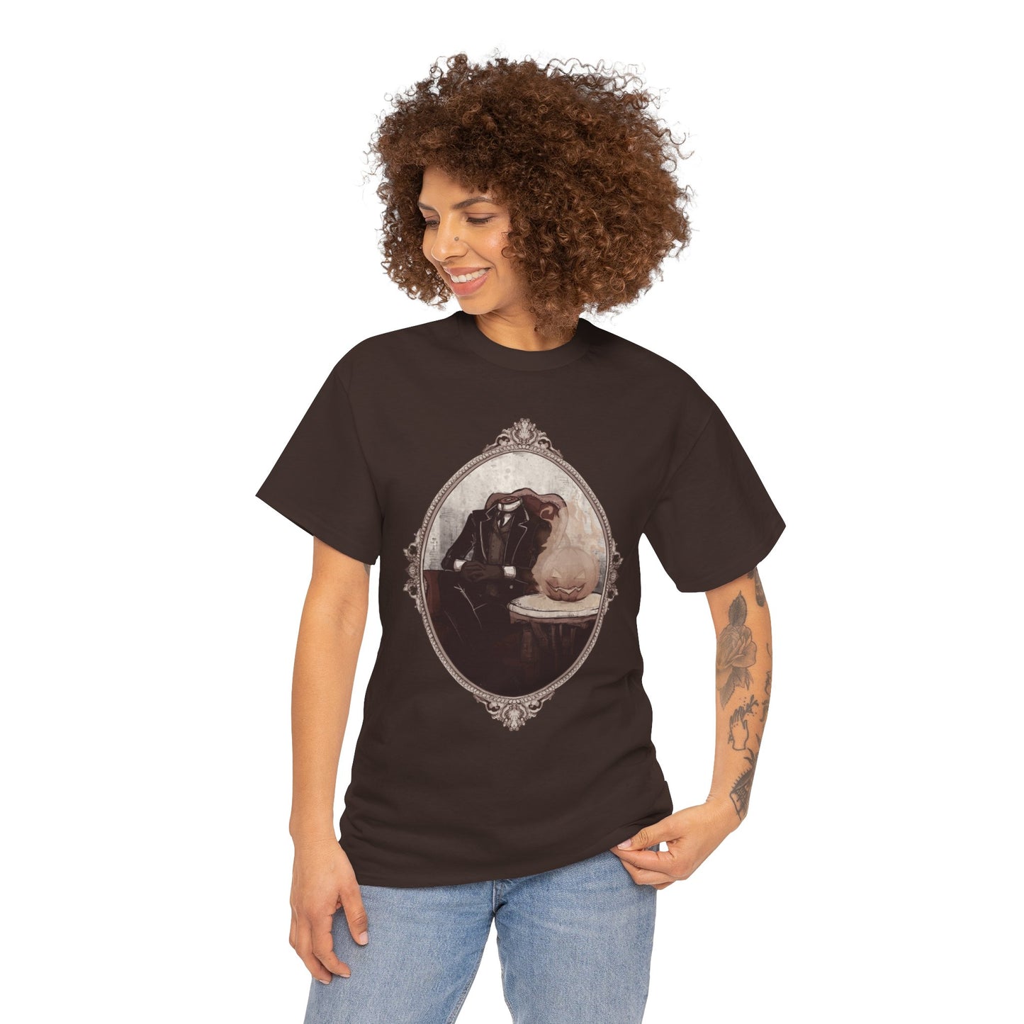 Victorian Headless Horseman Unisex Heavy Cotton Tee