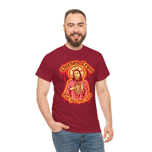 Cheesus Crust Unisex Heavy Cotton Tee