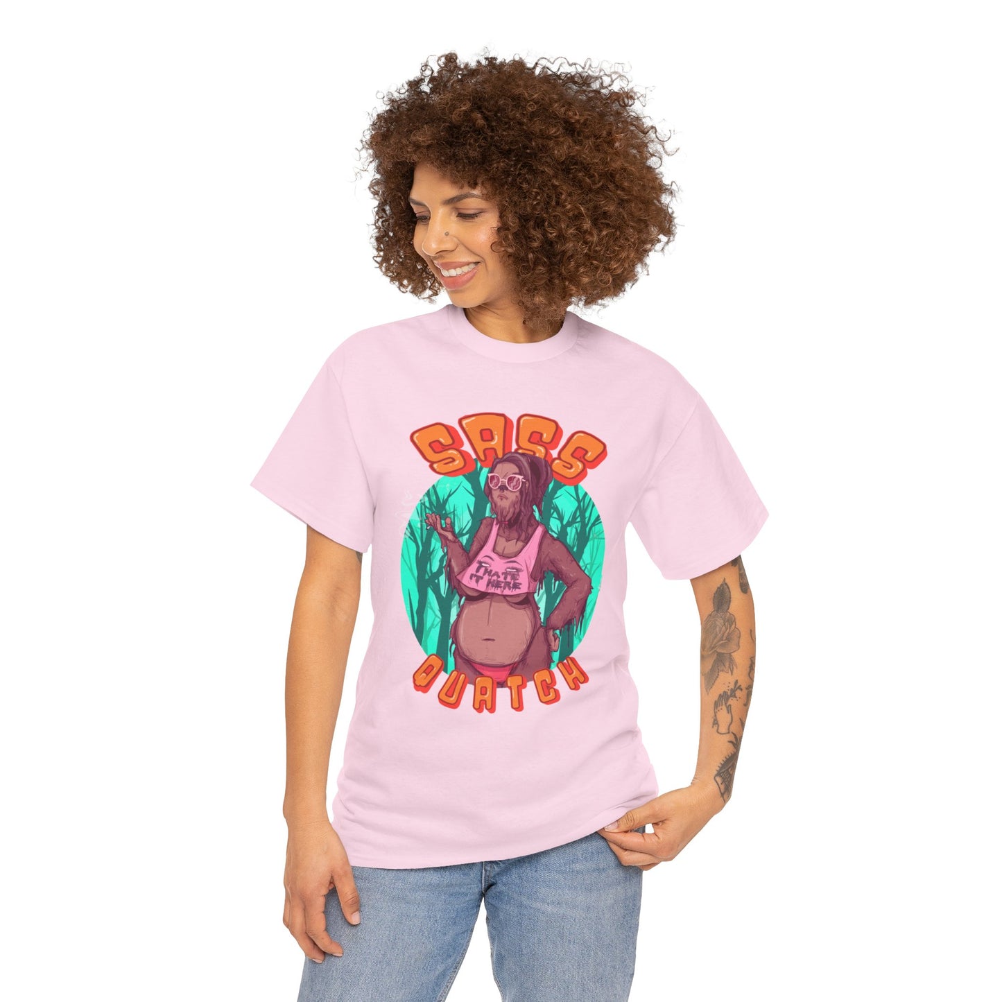 Sass Quatch Unisex Heavy Cotton Tee