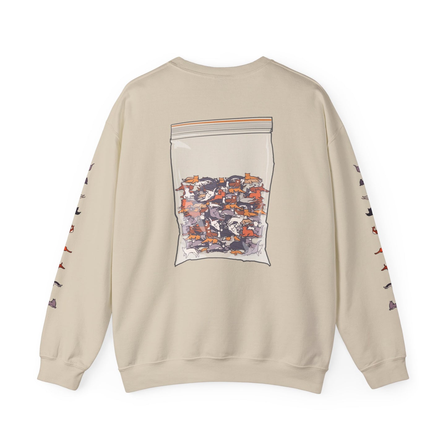 Serotonin Front + Back +Sleeve Print Unisex Heavy Blend Crewneck Sweatshirt