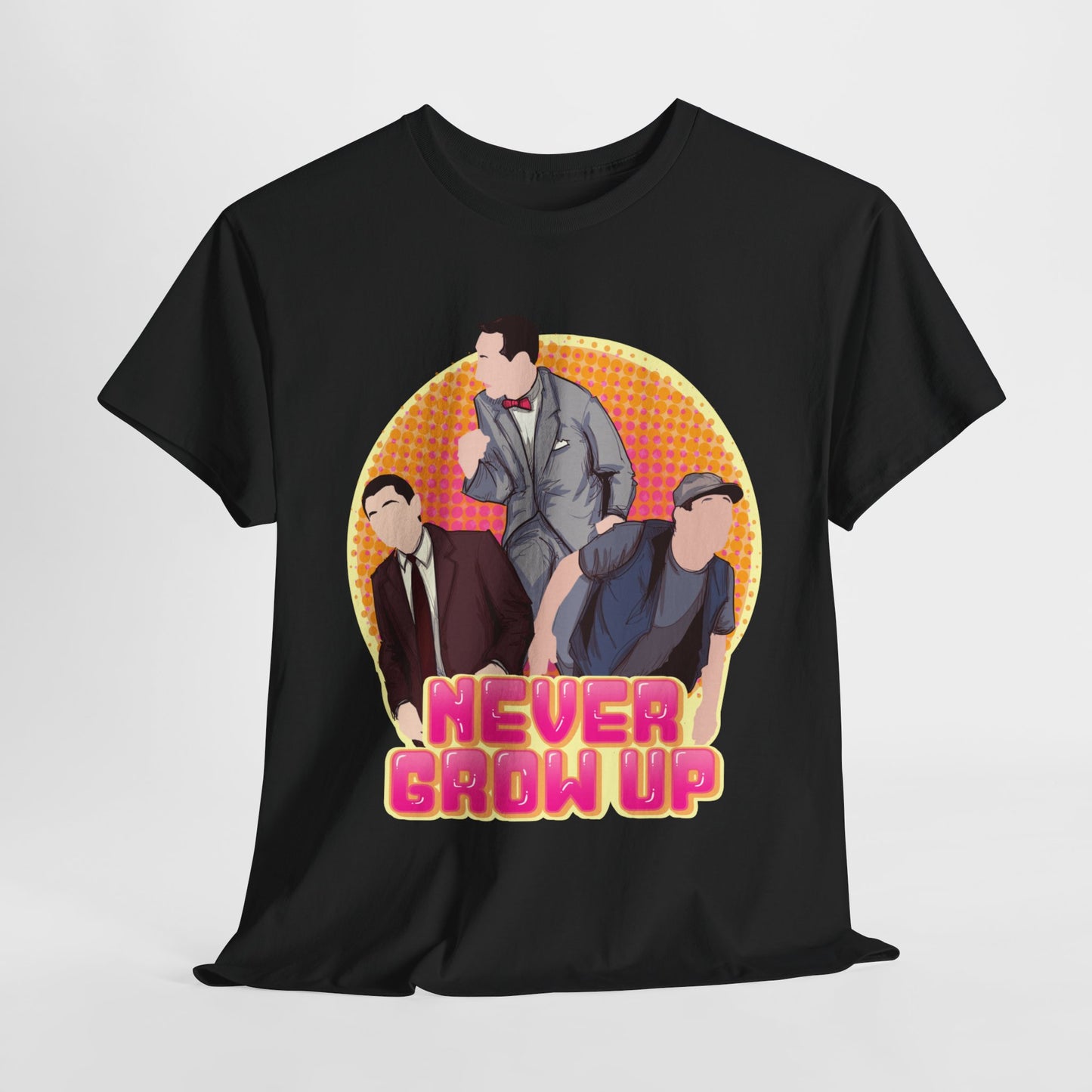 Never Grow Up Unisex Heavy Cotton Tee