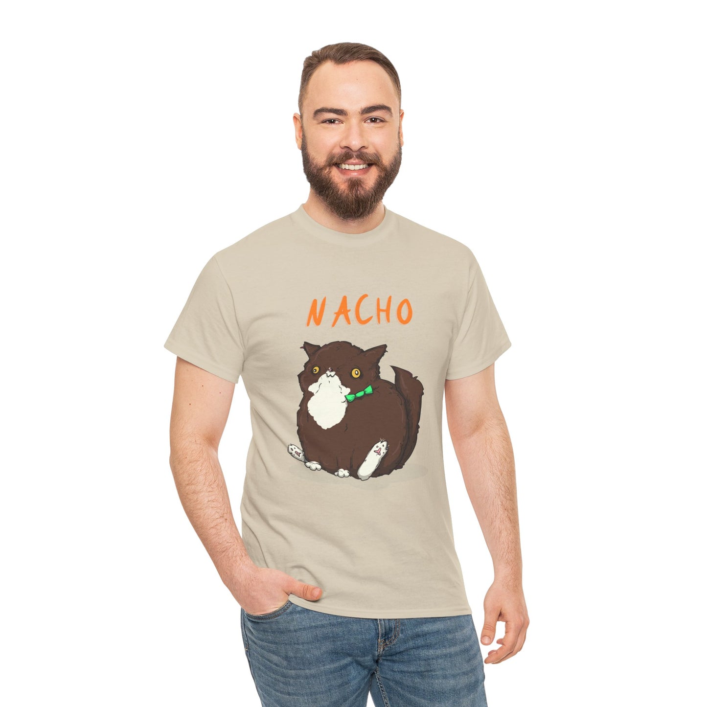 Nacho The Cat Unisex Heavy Cotton Tee