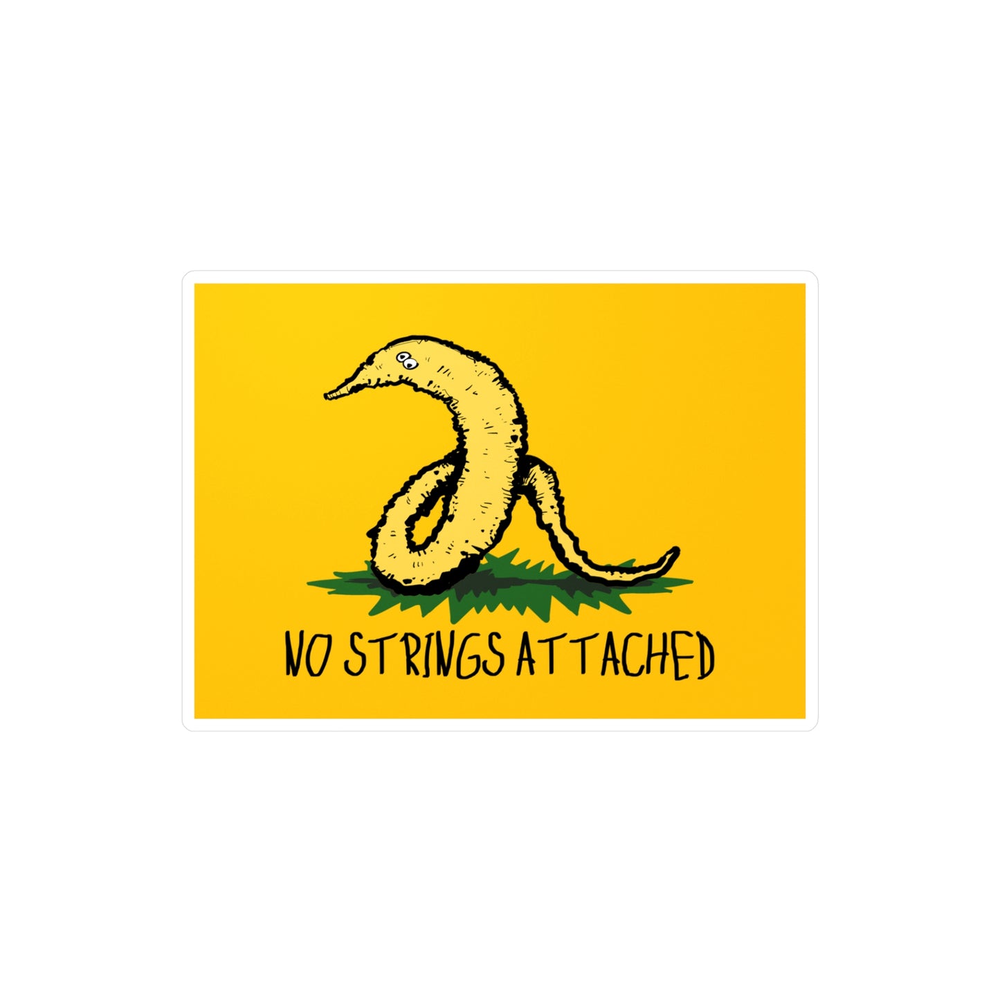 Gadsden Worm Kiss-Cut Vinyl Decal
