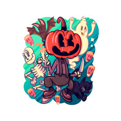 Rubber Hose Halloween Kiss-Cut Vinyl Decal
