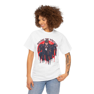 Beware The Wheelers Unisex Heavy Cotton Tee