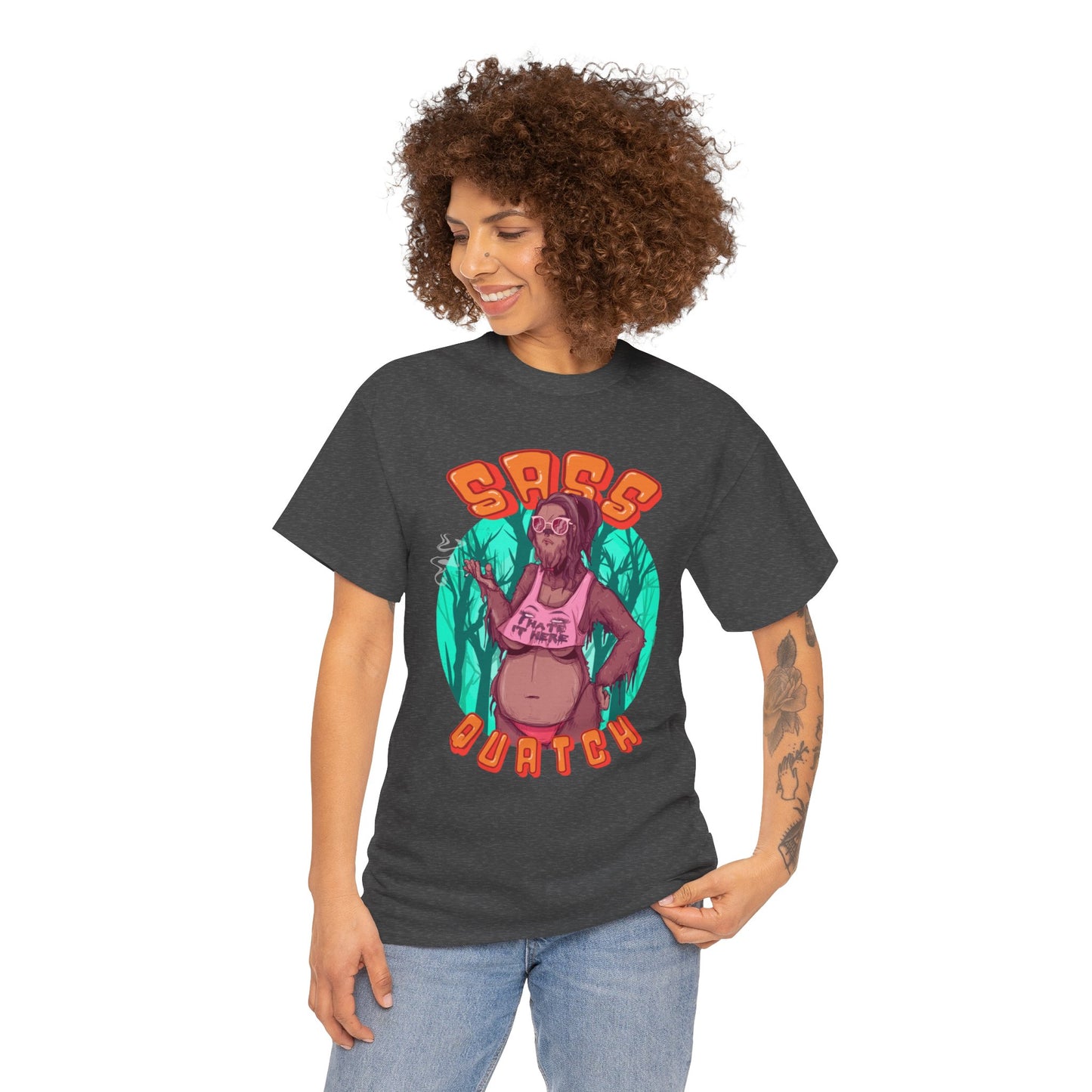 Sass Quatch Unisex Heavy Cotton Tee
