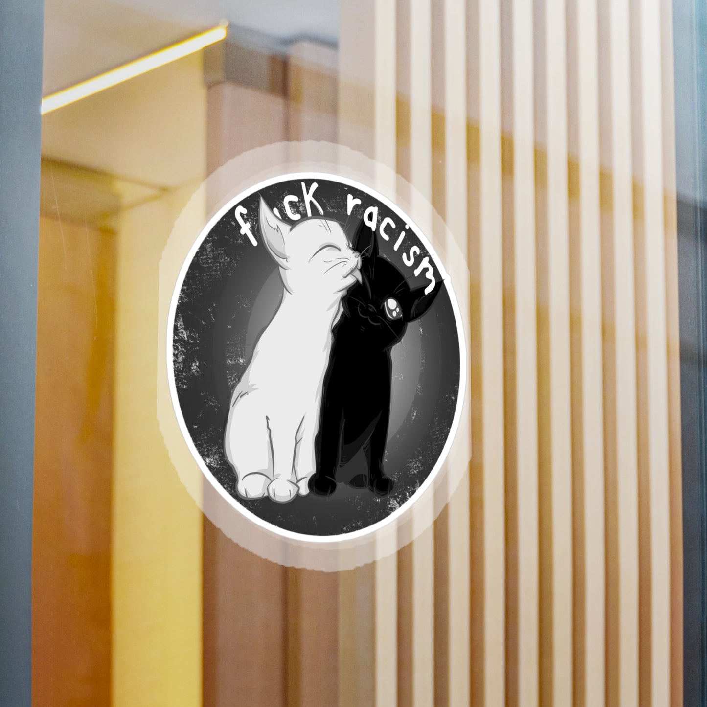 Fuck Racism Kiss-Cut Vinyl Decal