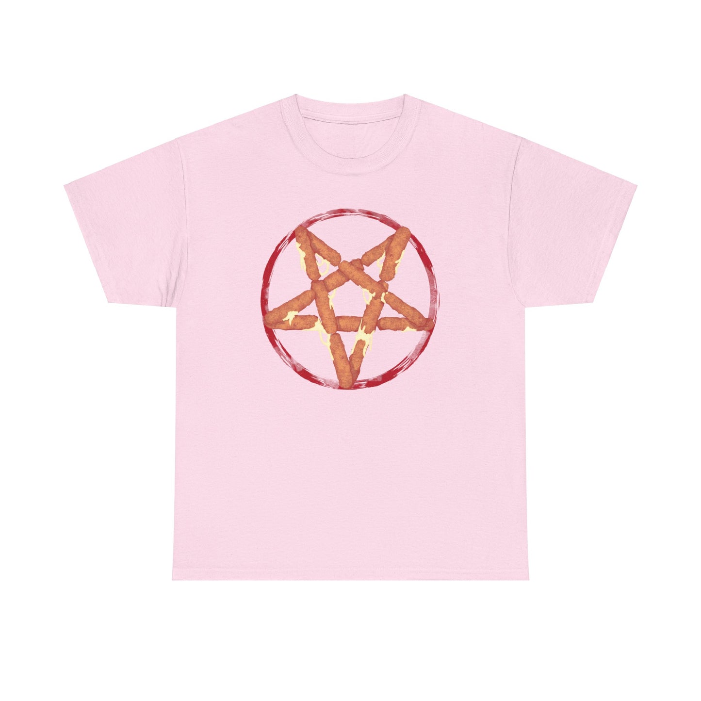 Mozzarella Stick Pentagram Unisex Heavy Cotton Tee