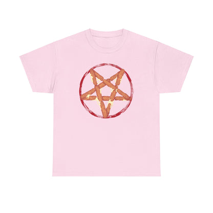 Mozzarella Stick Pentagram Unisex Heavy Cotton Tee