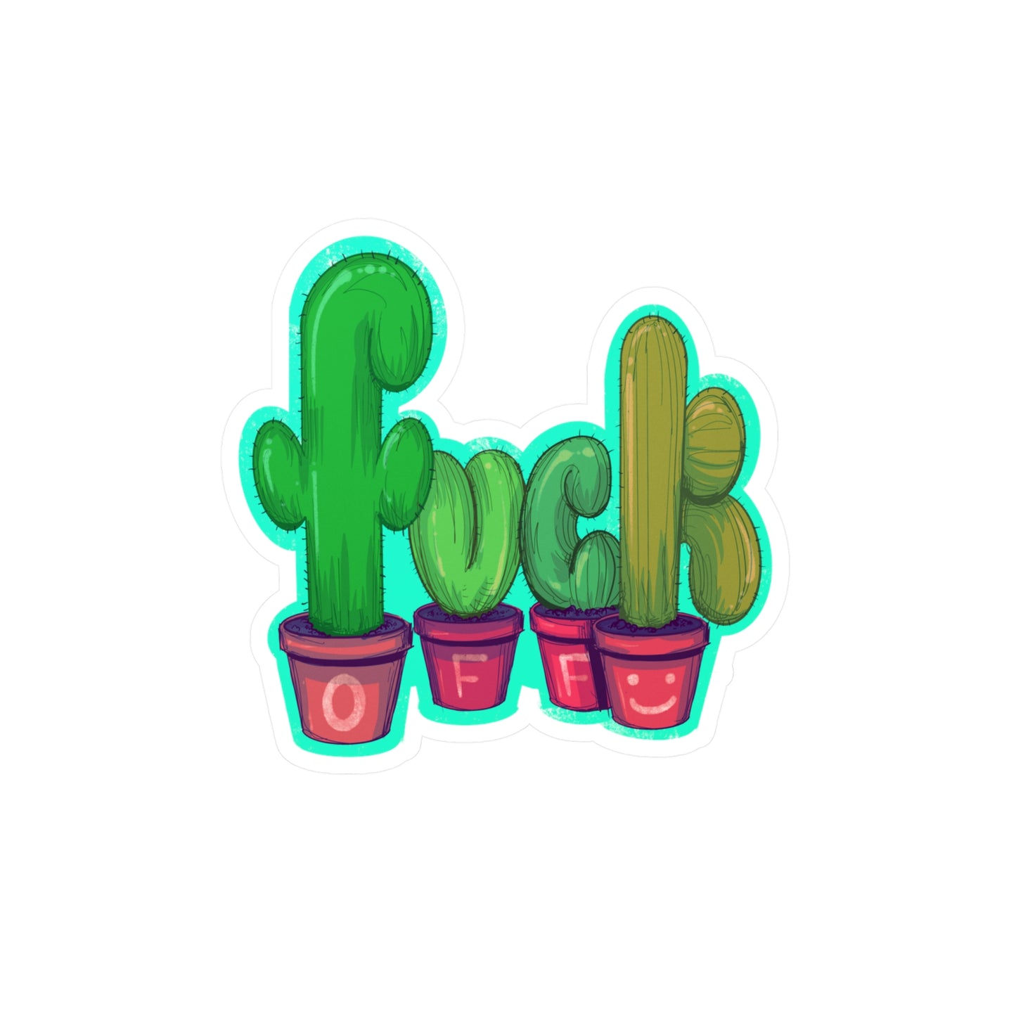 Rude Succulent Kiss-Cut Vinyl Decal