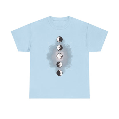 Cat Phases Unisex Heavy Cotton Tee