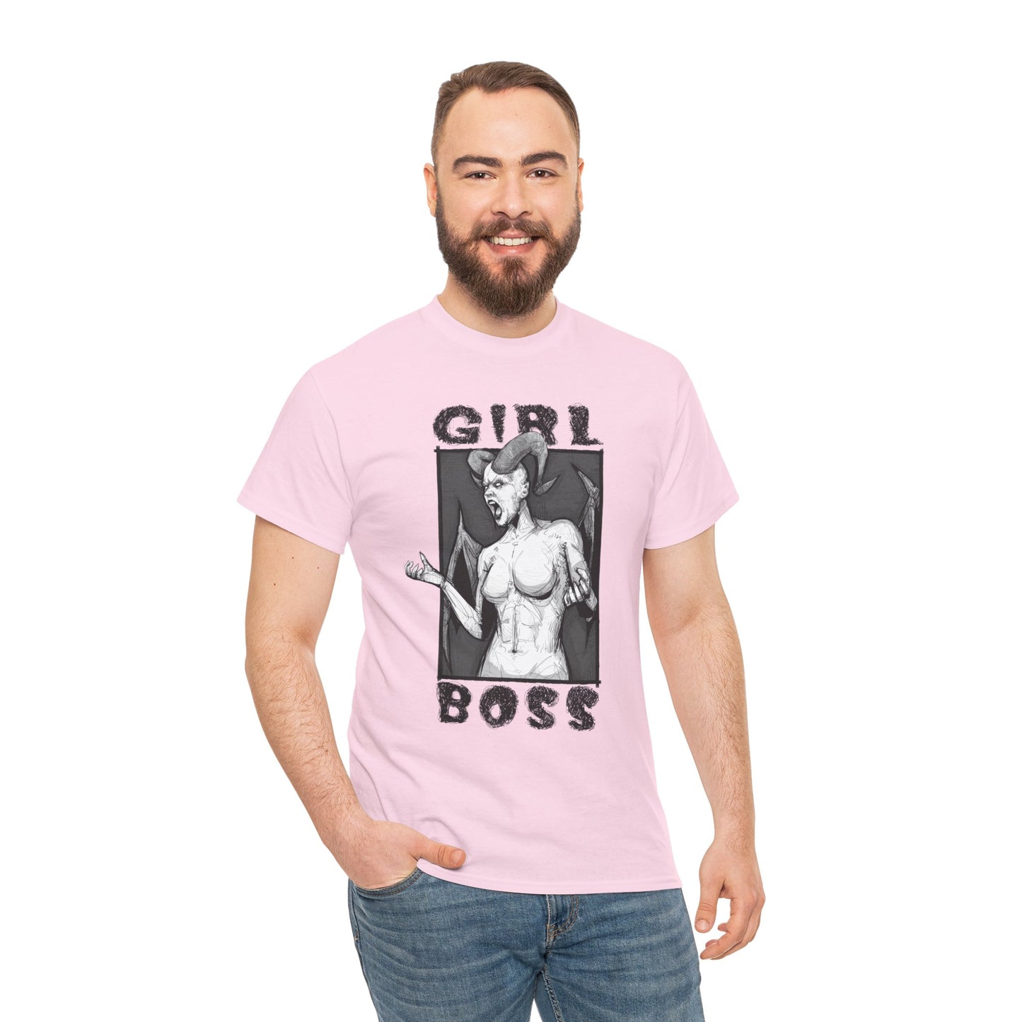 Girl Boss Unisex Heavy Cotton Tee