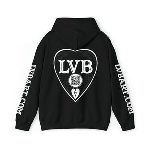 LVB Logo Front, Back, Sleeves Heavy Blend Hooded Sweatshirt