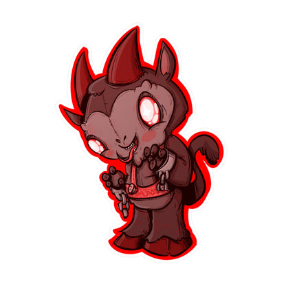 Plushie Krampus Kiss-Cut Vinyl Decal