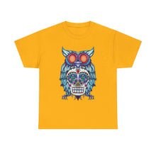 Sugar Skull Owl Unisex Heavy Cotton Tee