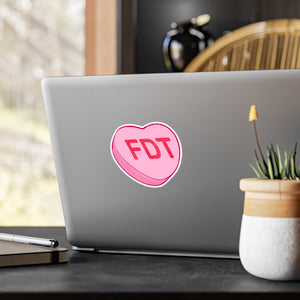 FDT Heart Kiss-Cut Vinyl Decal