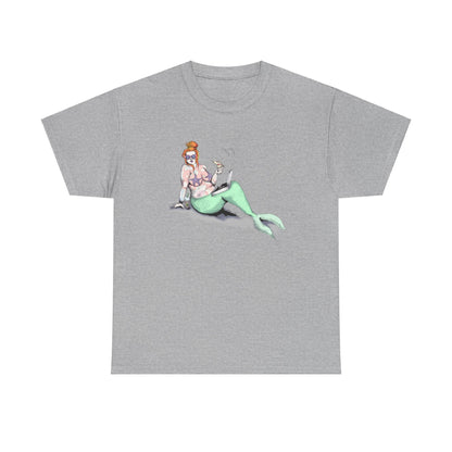Pizza Mermaid Unisex Heavy Cotton Tee