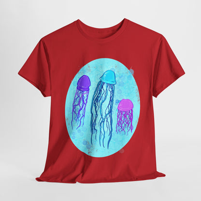 Jellyfish Varieties Unisex Heavy Cotton Tee