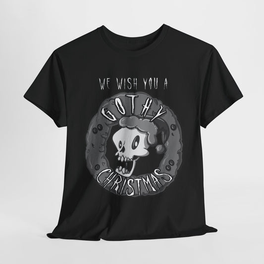 We Wish You A Gothy Christmas Unisex Heavy Cotton Tee