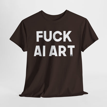 Fuck AI Art Unisex Heavy Cotton Tee