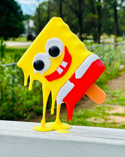 Melting Spongesicle Popsicle 3D Print Statue