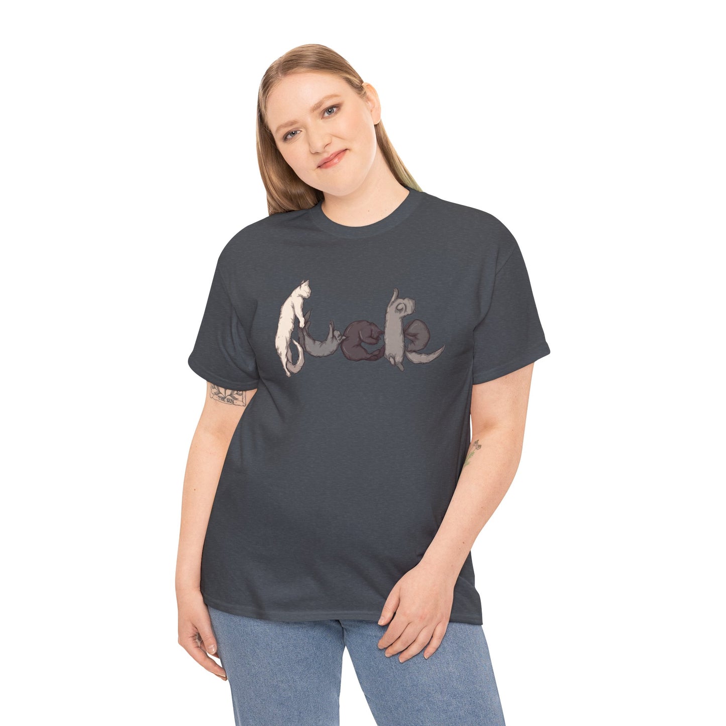 Sleeping Cats Unisex Heavy Cotton Tee