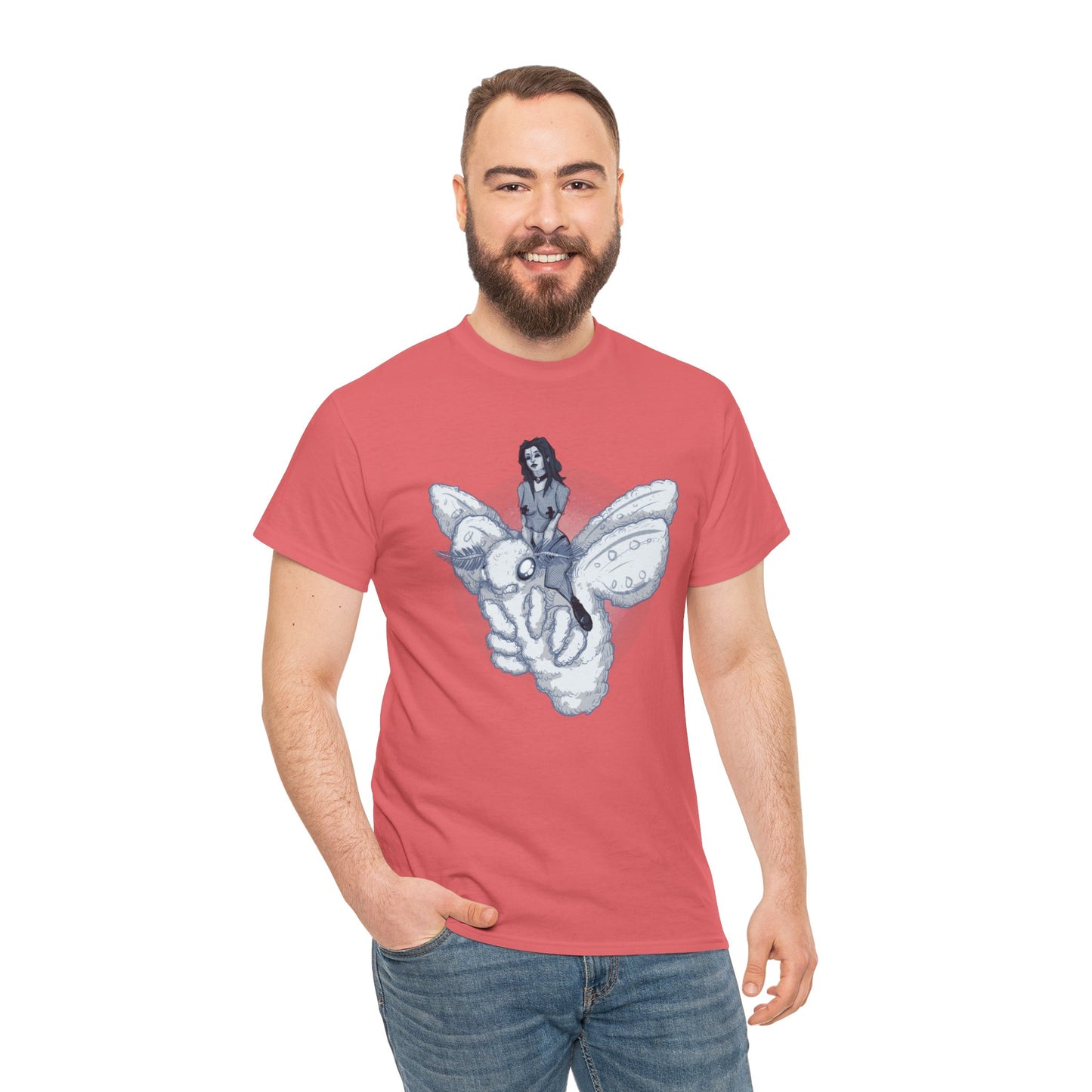 Goth On A Moth Unisex Heavy Cotton Tee