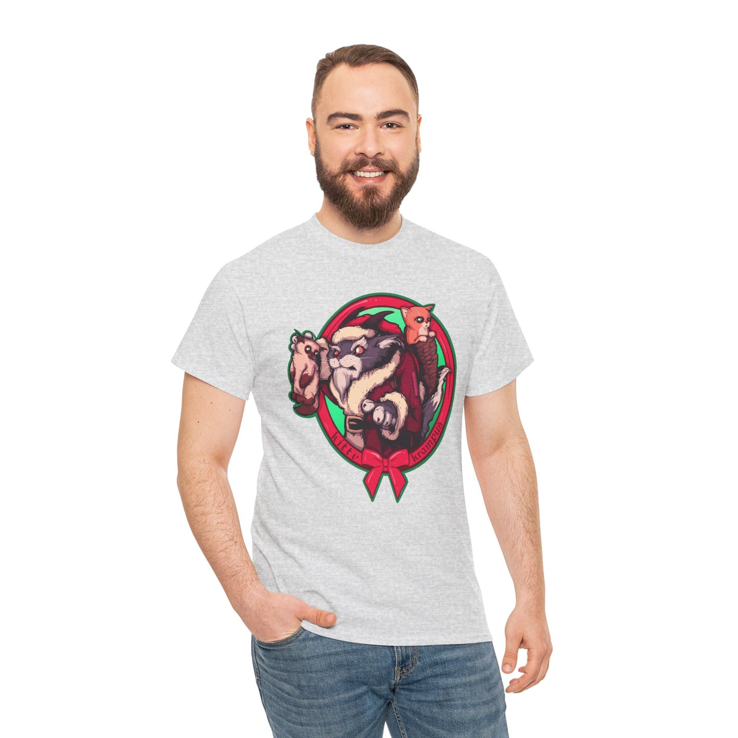 Kitty Krampus Unisex Heavy Cotton Tee