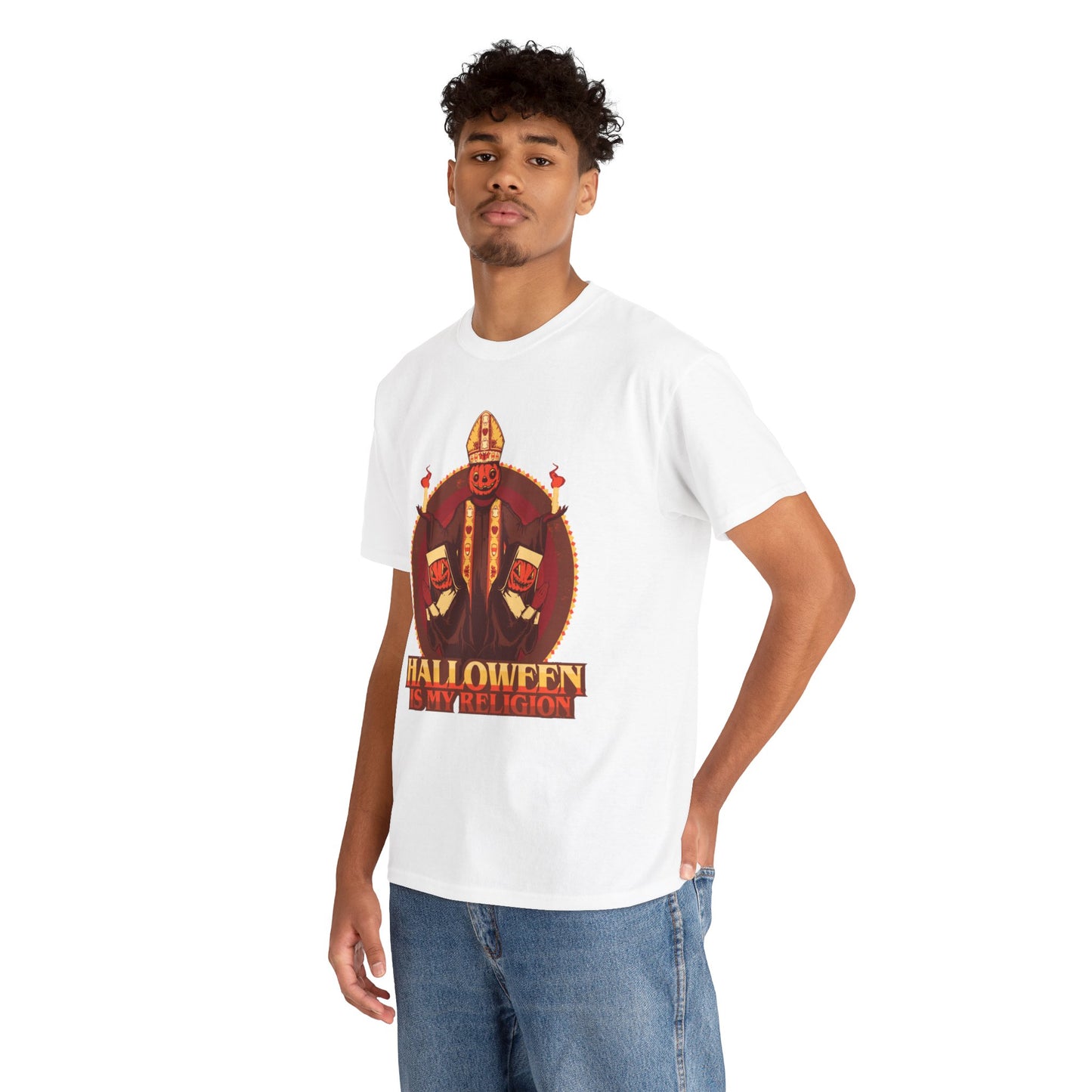 Halloween Is My Religion Unisex Heavy Cotton Tee