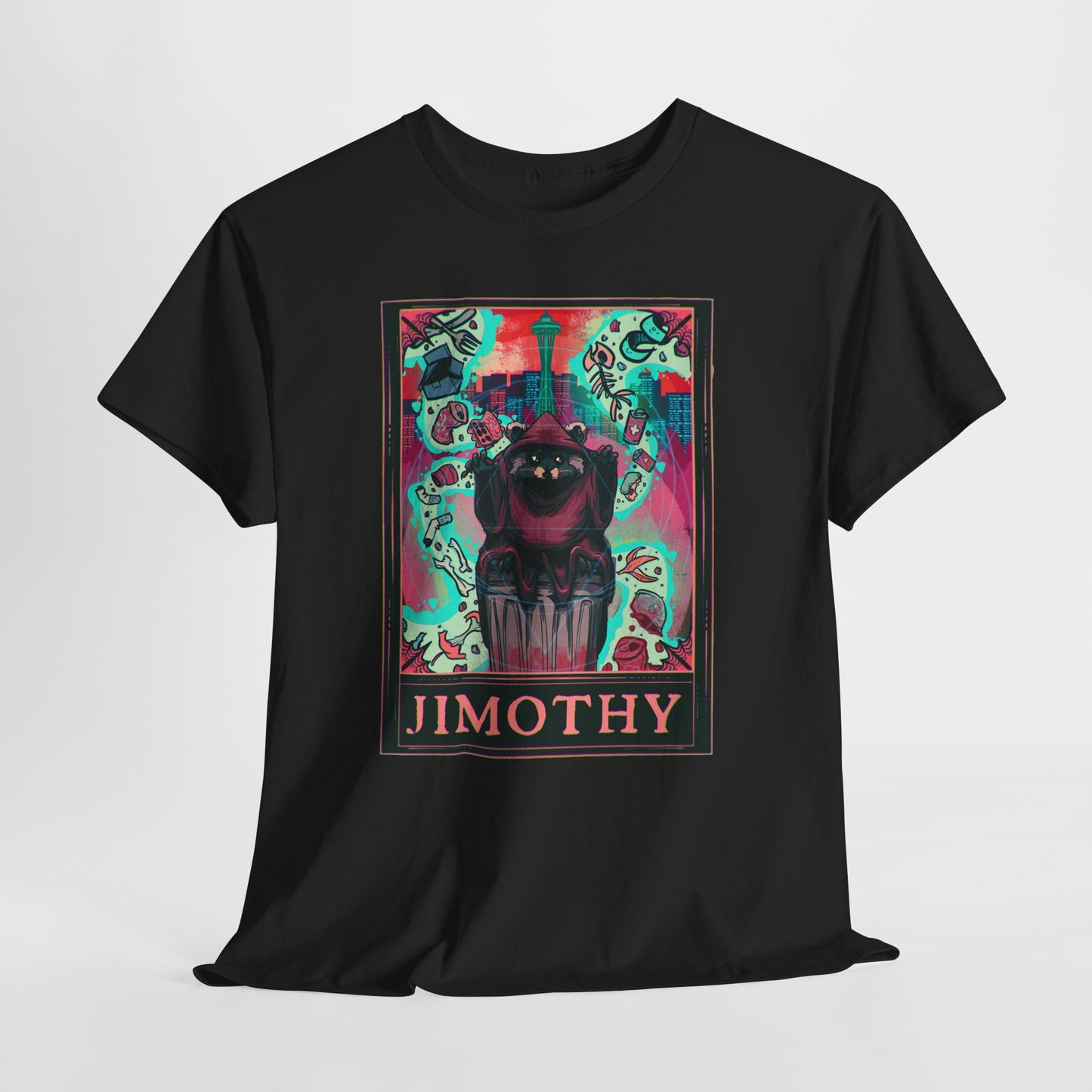 Trash Wizard Jimothy Tarot Unisex Heavy Cotton Tee