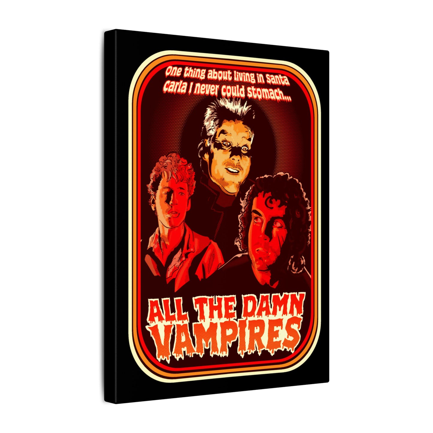 All The Damn Vampires Matte Canvas Stretched