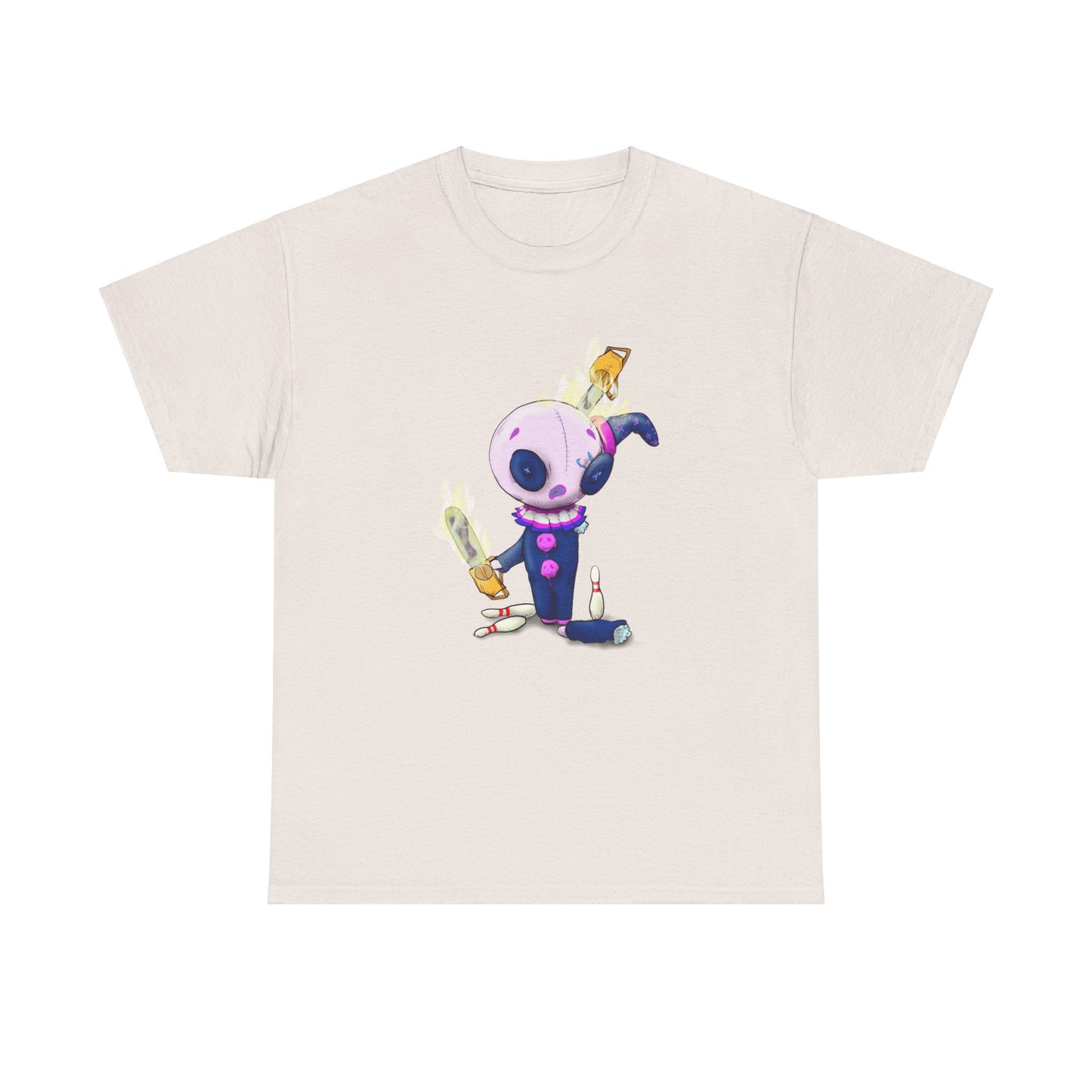 Buttons The Clown Juggling Unisex Heavy Cotton Tee