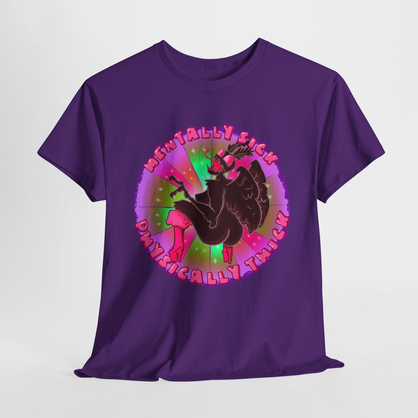 Mentally Sick Physically Thick Unisex Heavy Cotton Tee