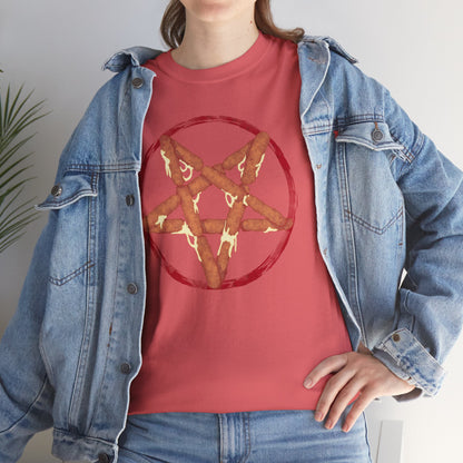 Mozzarella Stick Pentagram Unisex Heavy Cotton Tee