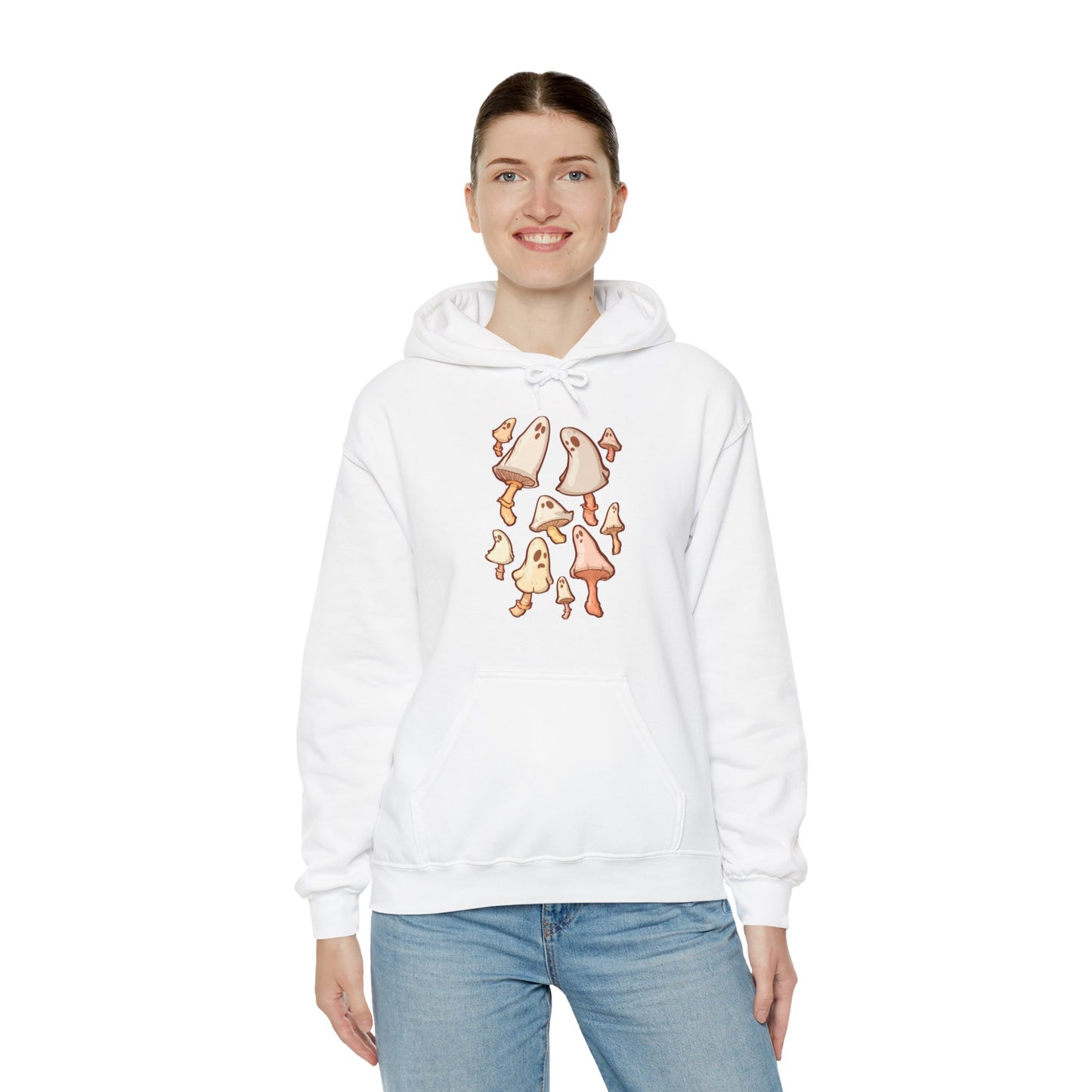 Spooky Mushrooms Unisex Heavy Blend Hooded Sweatshirt