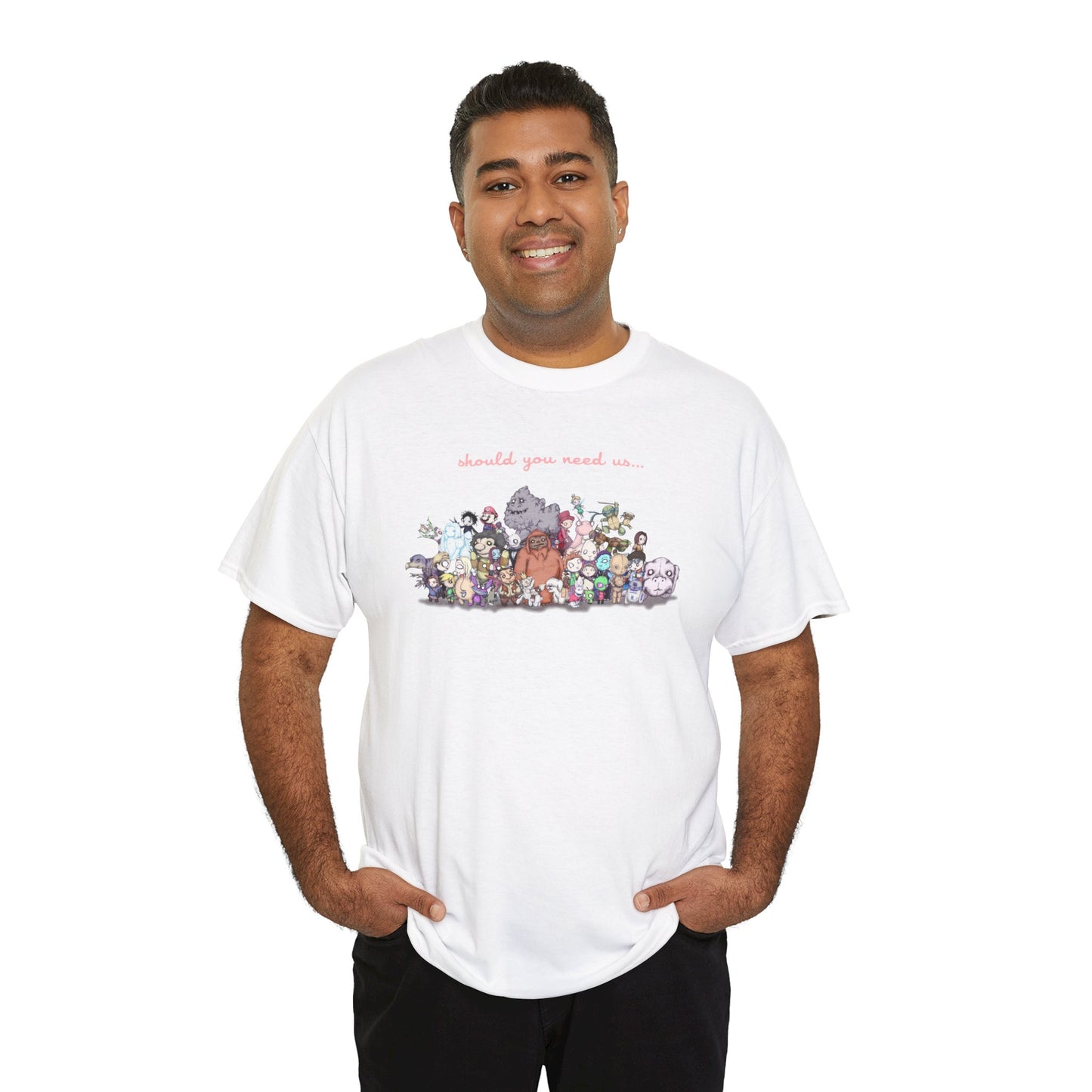 Should You Need Us Extended Unisex Heavy Cotton Tee