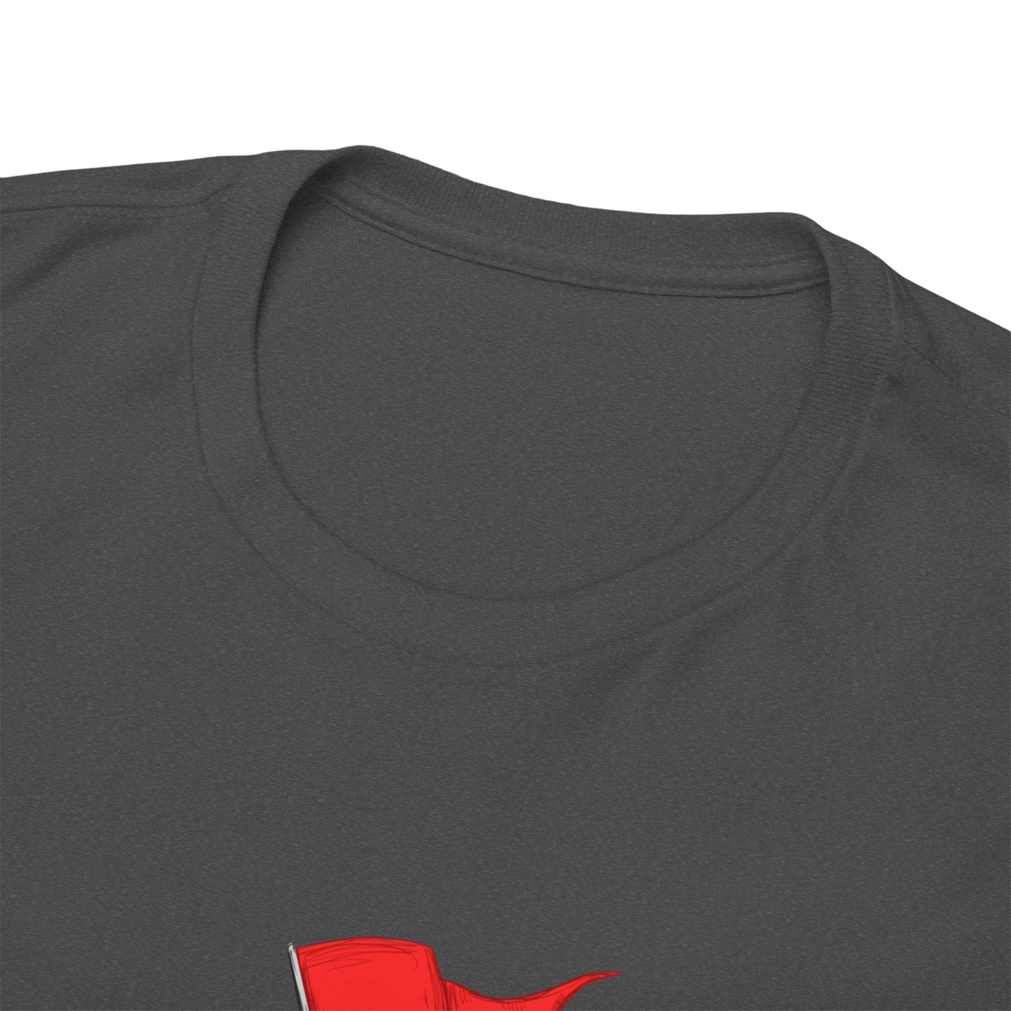 Red Flag Male Unisex Heavy Cotton Tee