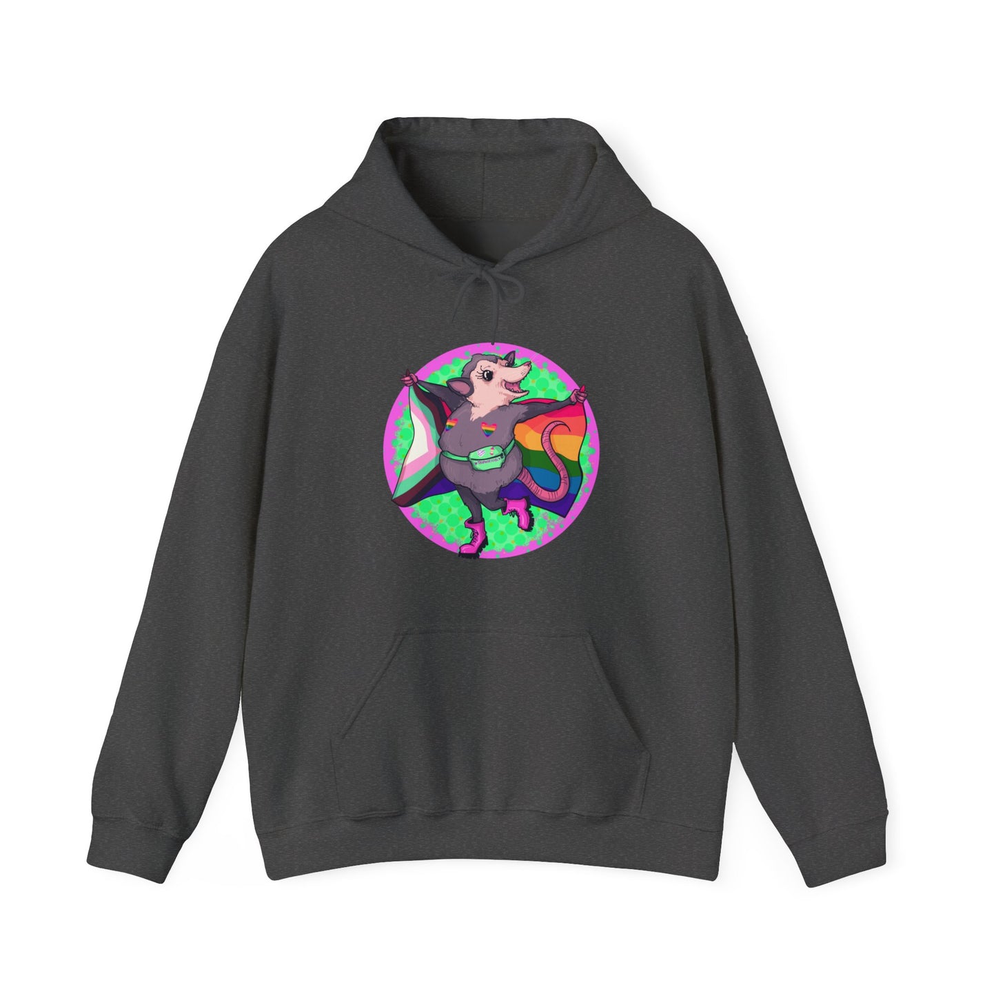 Pride Opossum Unisex Heavy Blend Hooded Sweatshirt