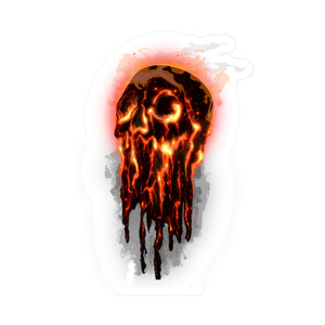 Elemental Skull Fire Kiss-Cut Vinyl Decal