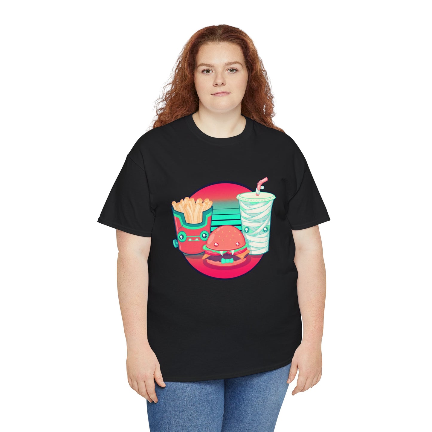 Spooky Fast Food Unisex Heavy Cotton Tee