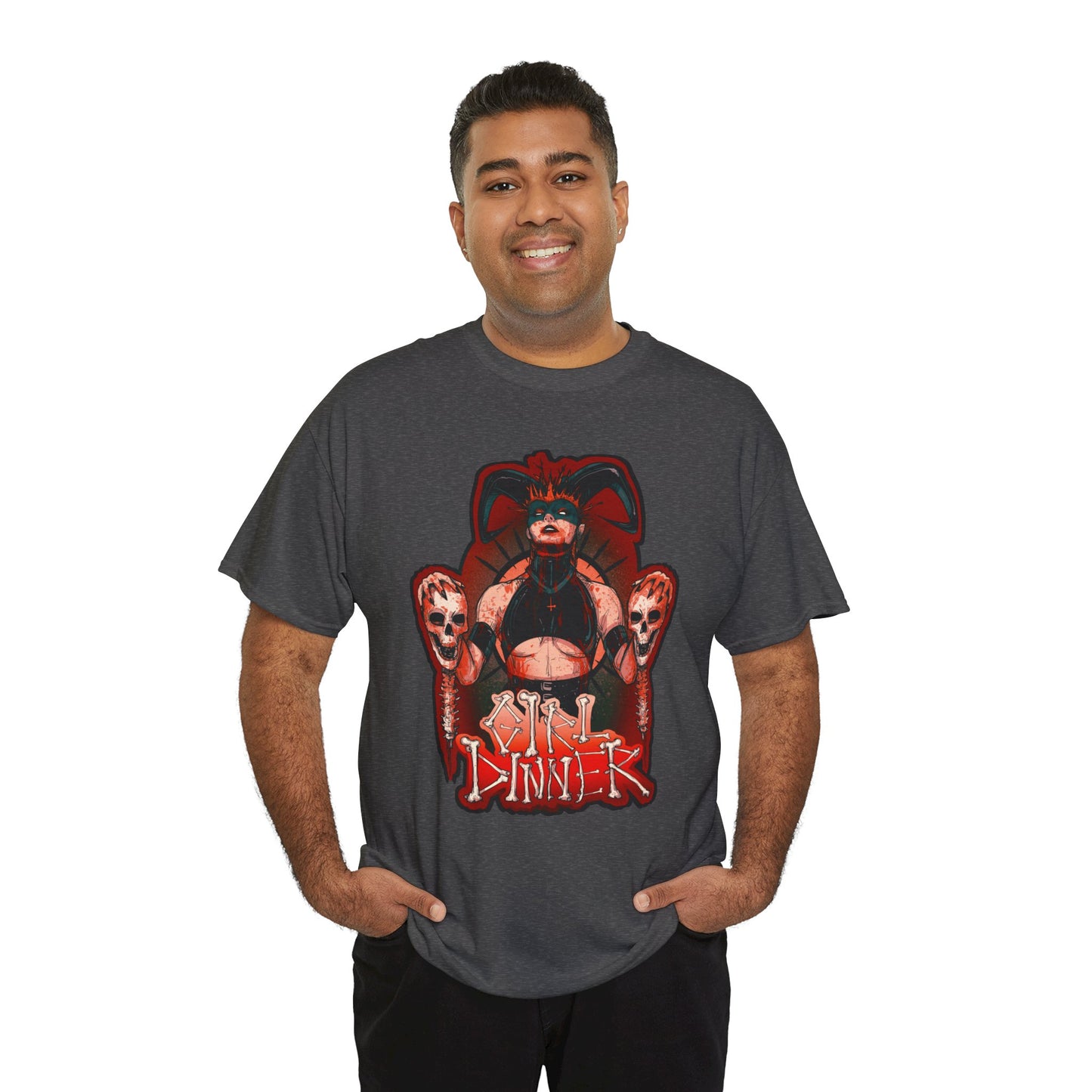 Girl Dinner Unisex Heavy Cotton Tee