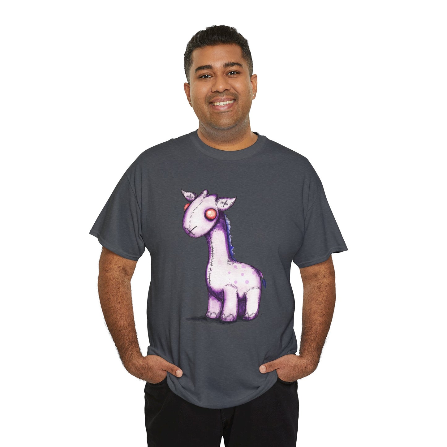 Plushie Giraffe Unisex Heavy Cotton Tee