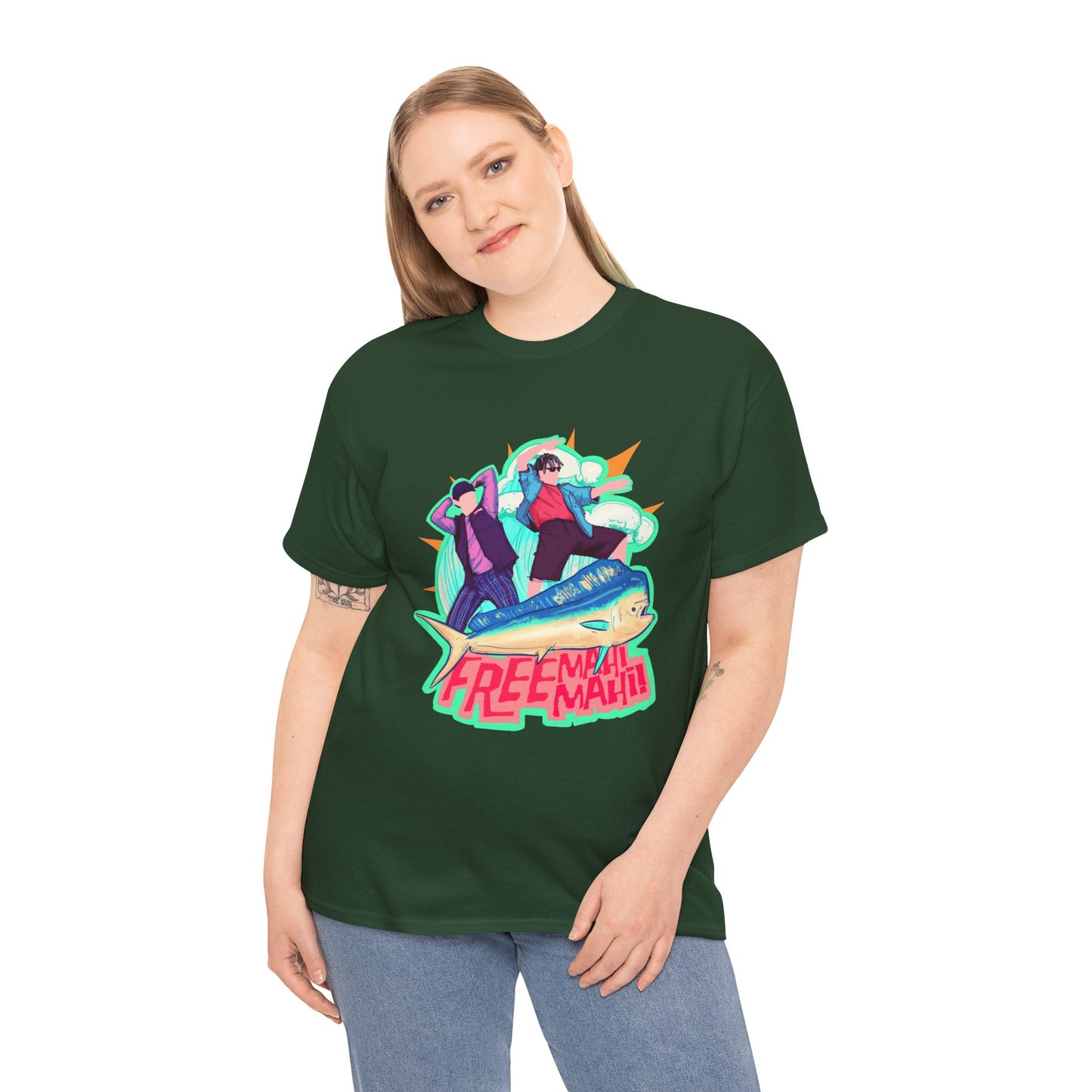 Free Mahi Mahi Unisex Heavy Cotton Tee