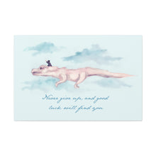 Never Give Up Canvas Gallery Wrapped Art Print