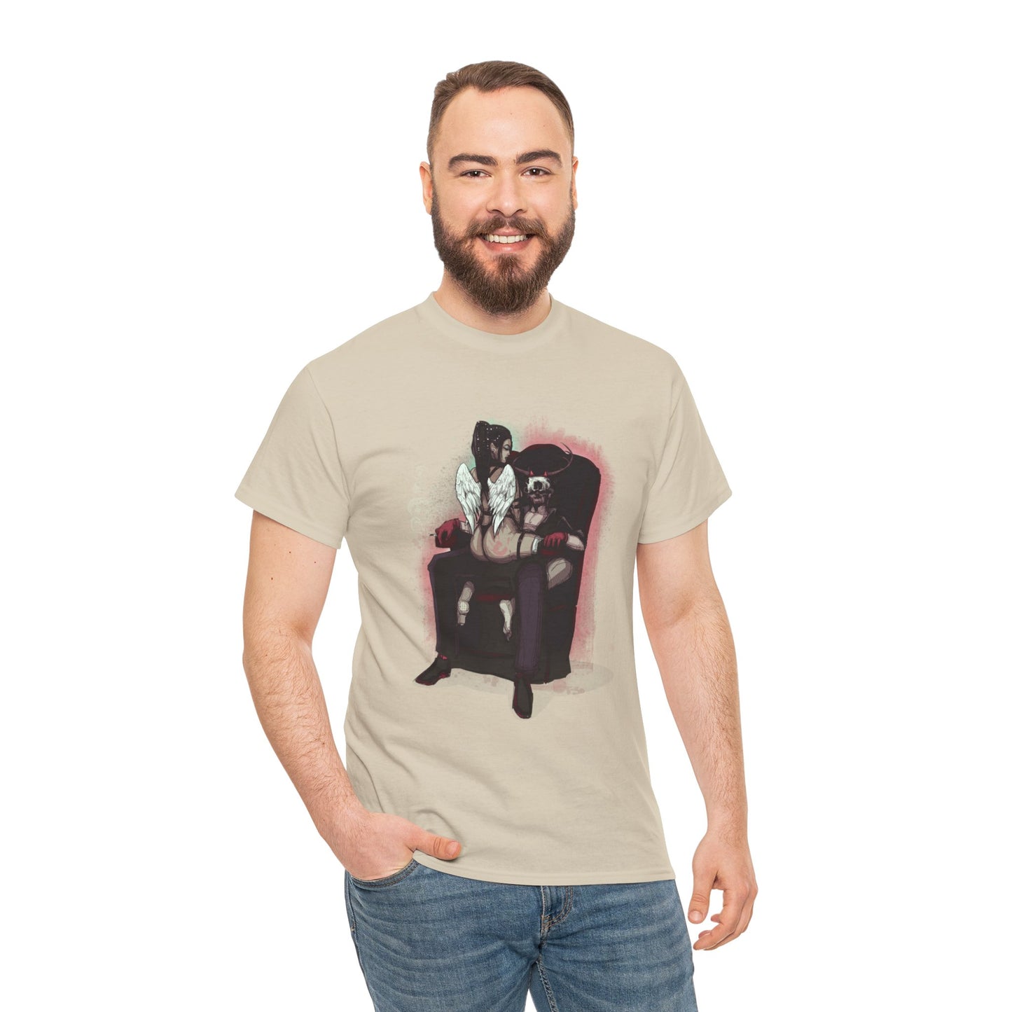 Deer Daddy Series 9: Angels & Demons Unisex Heavy Cotton Tee