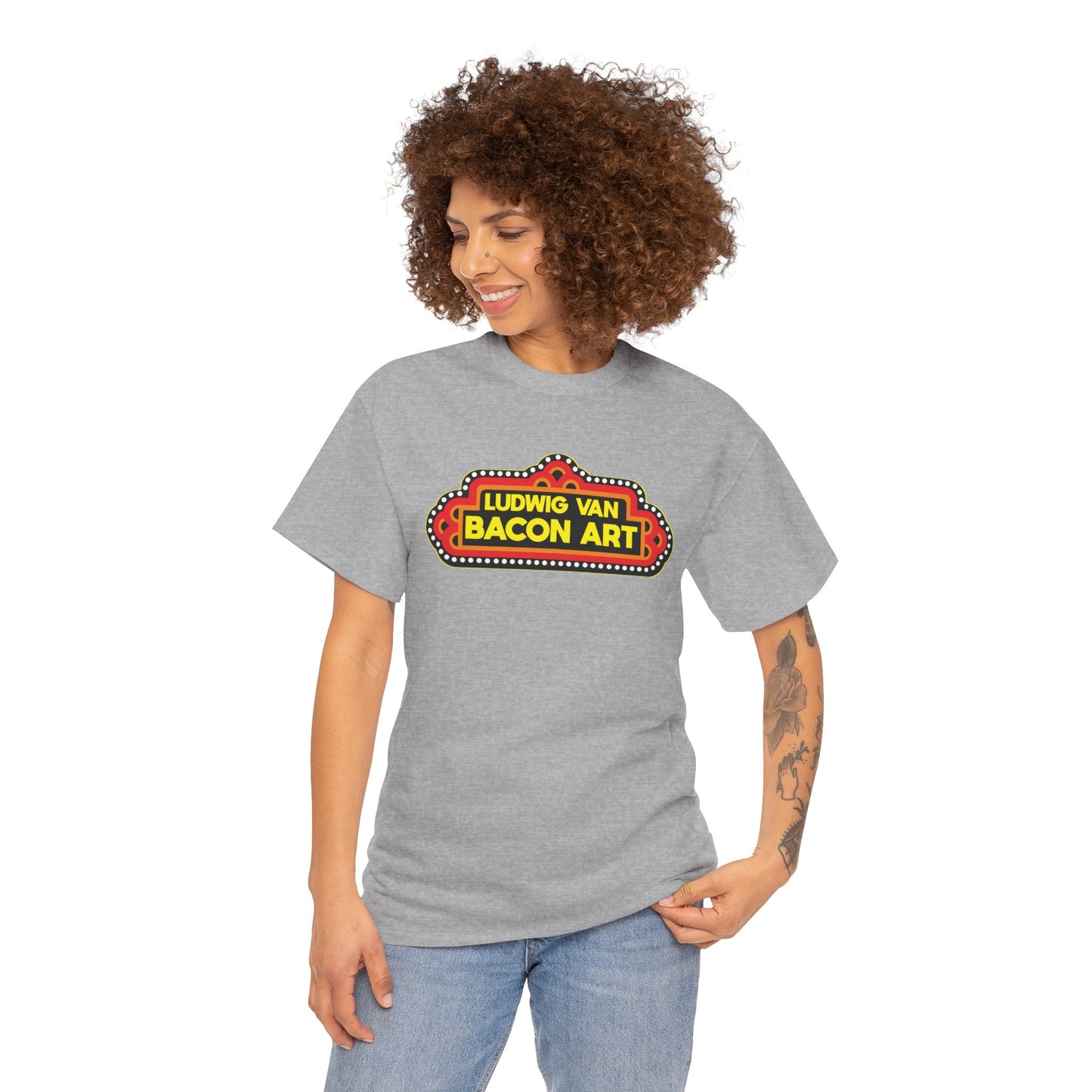 LVB's Pizza Emporium (Front & Back Print) Unisex Heavy Cotton Tee