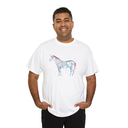 Unicorn Skeleton Unisex Heavy Cotton Tee